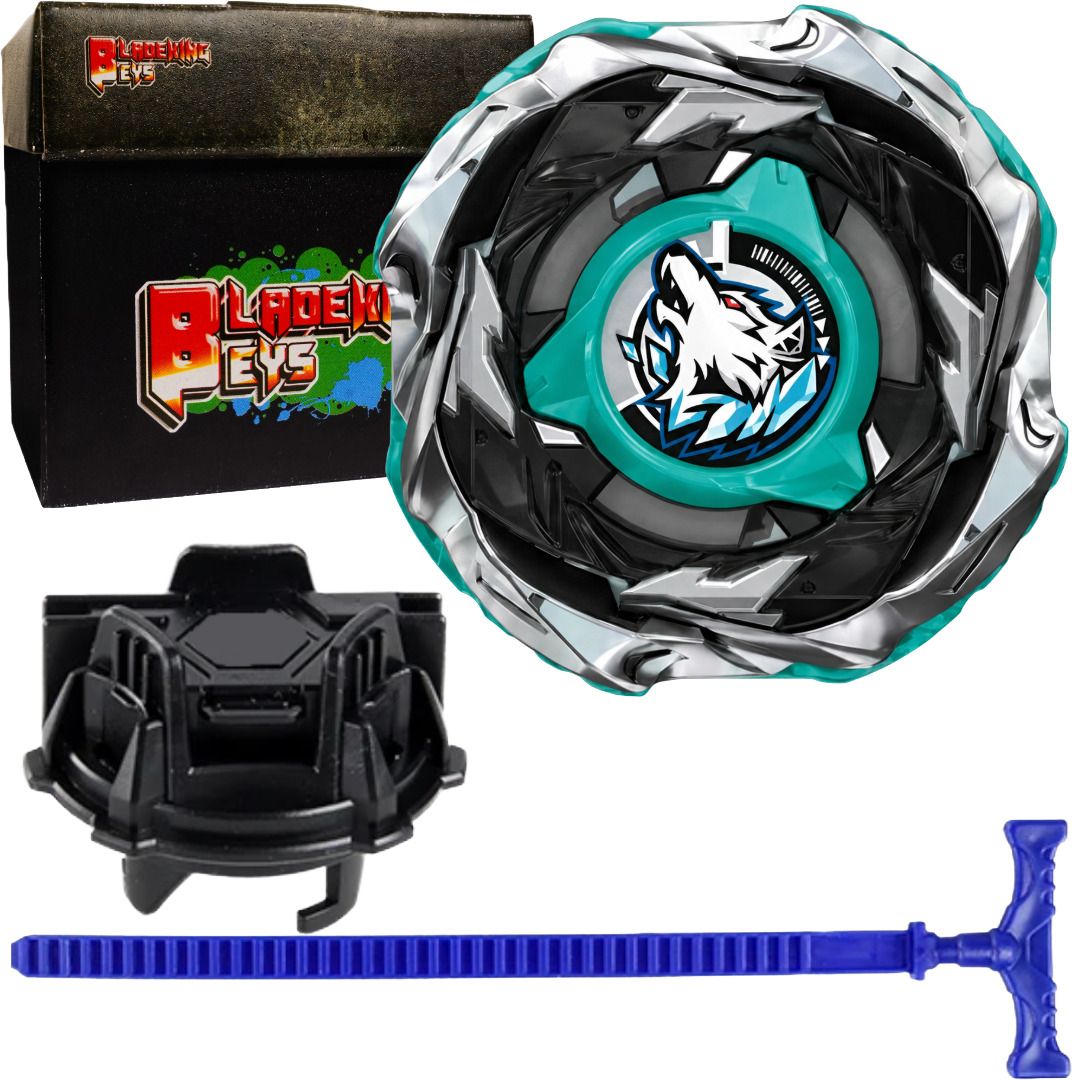 bladeking beys Launcher Kit- CX-10 WolfHunt' F0-60 DB + TD Launcher + Toy Storage Box-picture-13