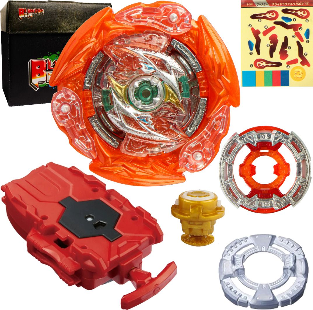 B161 Glide Ragnaruk Wheel Revolve 1S + String Launcher L/R + carton toy box-image-1