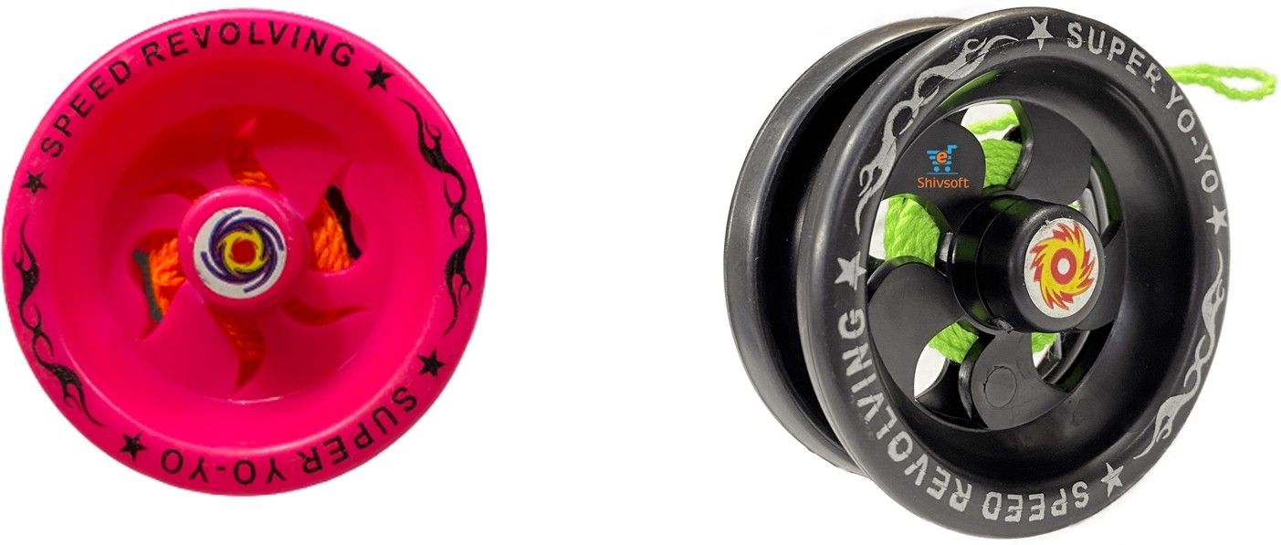 Plastic Figid High Speed Yoyo with Bearing (Pink and Black) Pack of 2-image-22