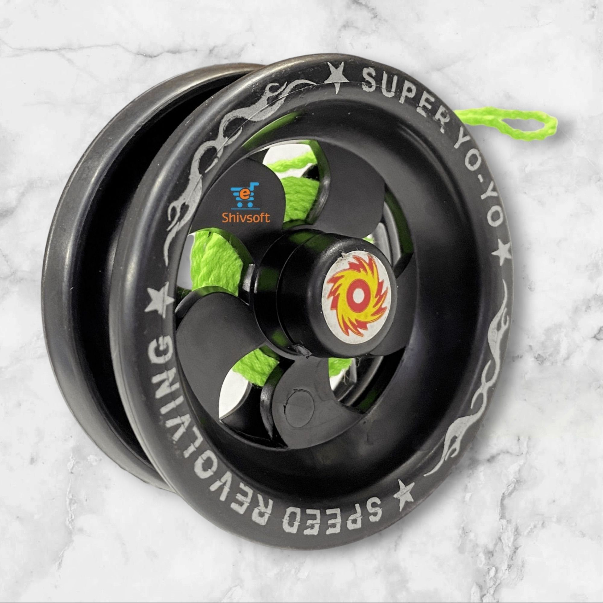 Plastic Figid High Speed Yoyo toy with Bearing for kids Black- -267607-image-16