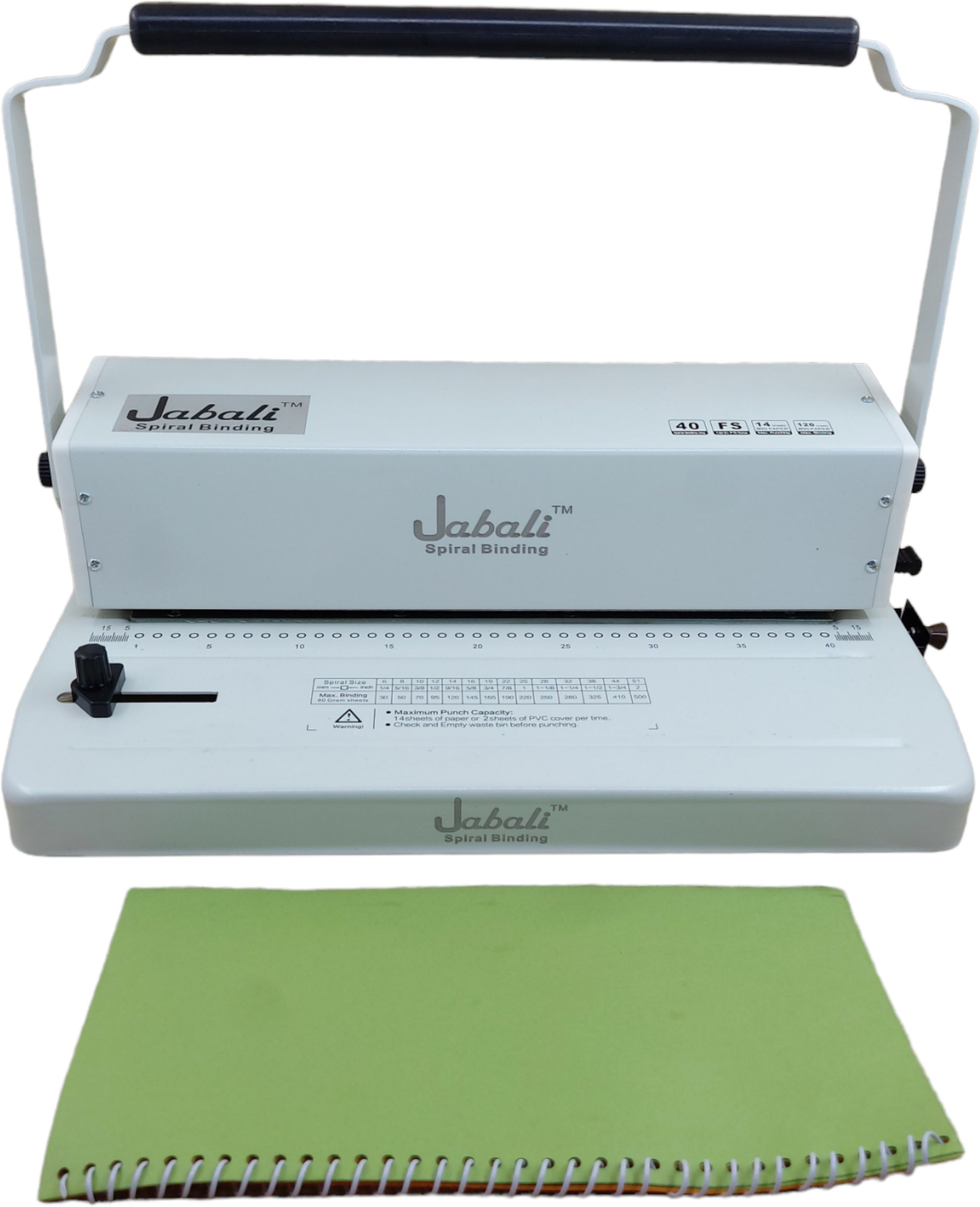 JABALI LGL/FS/A4 size Spiral Binding Machine with Margin Adjuster Manual Ring Binder-image-5