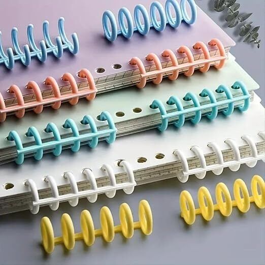WAGKOVA 10 pcs Binding Combs, 30 Rings Hole Binding Spines, Binding Machine, Spiral Manual Comb Binder-picture-13
