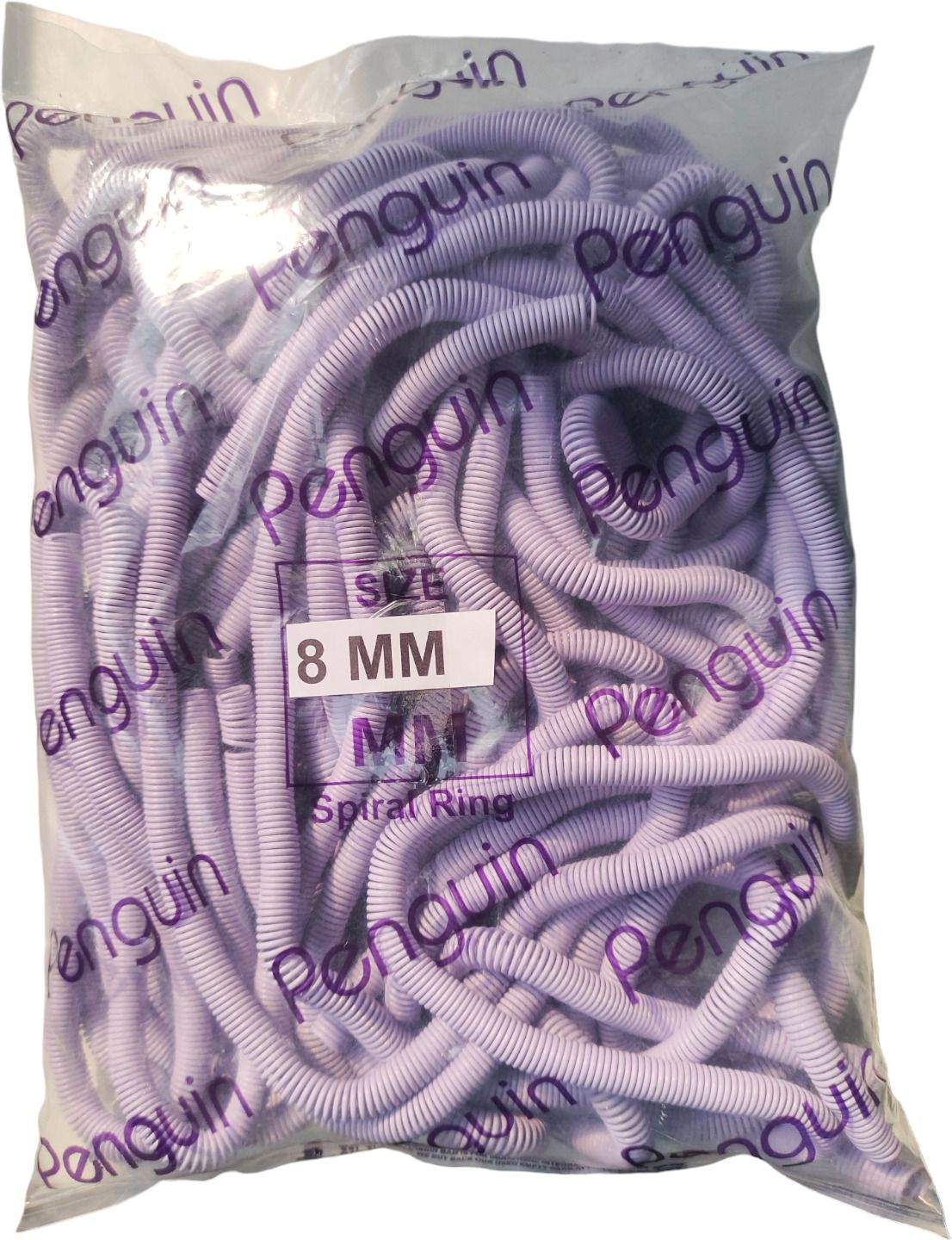 RAMKE 8 MM Spiral Binding White Heavy Quality Plastic Spiral Ring/Coil/Loop White Manual Ring Binder