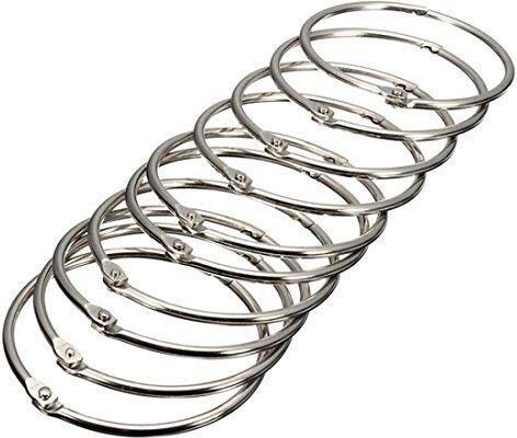 KRAFTMASTERS Binder Card Ring/Book Ring for Scrapbooking - 10 Pcs (32mm) Manual Ring Binder-image-10