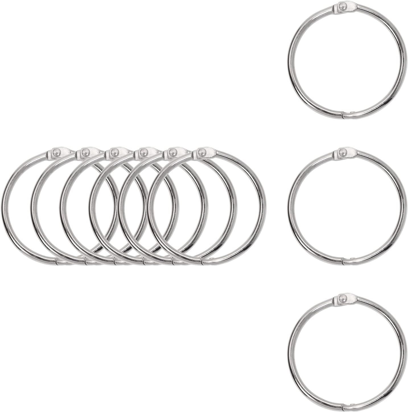 FRKB 32mm Binder Ring, Card Ring, Index Cards Notebook Rings Stainless Steel 9 Pcs Manual Ring Binder-image-48