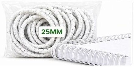 Flicker Spiral Binding Ring 25MM White Manual Ring Binder-picture-20