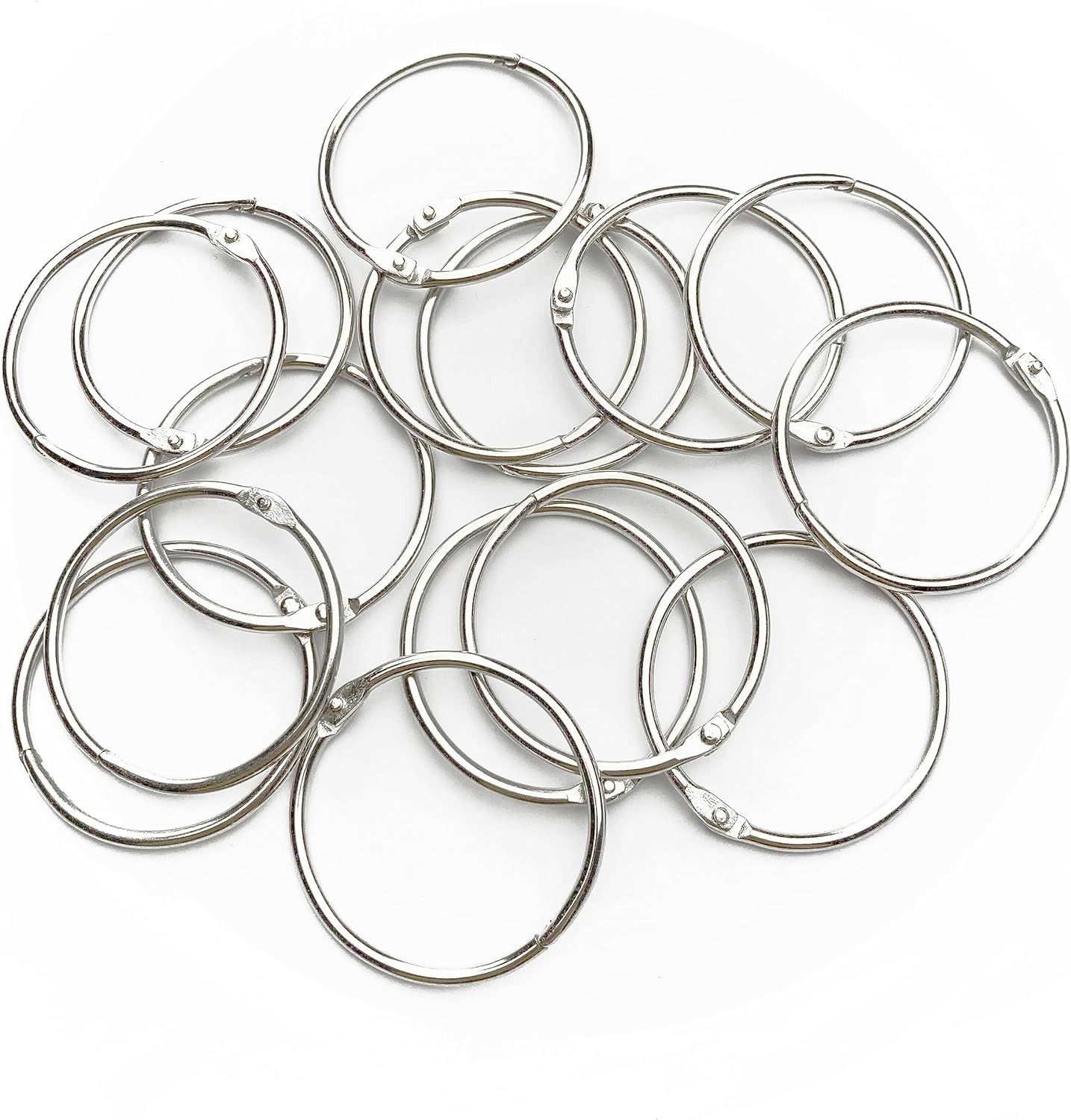 KRYTONE Binder Card Ring/Book Ring for Scrapbooking - 100 Pcs (20mm) Manual Ring Binder-image-12
