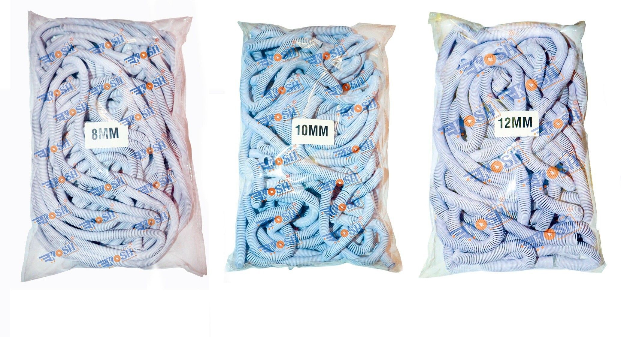 Kosh Spiral Binding Ring White Size 8mm, 10mm, 12mm, (Pack of 3 Packet) Manual Ring Binder-image-31