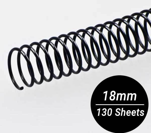 STAPRICO Black Color 18mm Spiral Binding Ring (1 Packets) Manual Ring Binder-picture-17