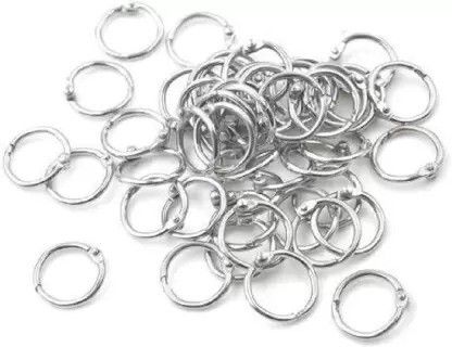 DEZIINE Loose Leaf Binder Ring Key Chain Key Rings Card Ring – (20mm 100pcs). Manual Ring Binder-image-26