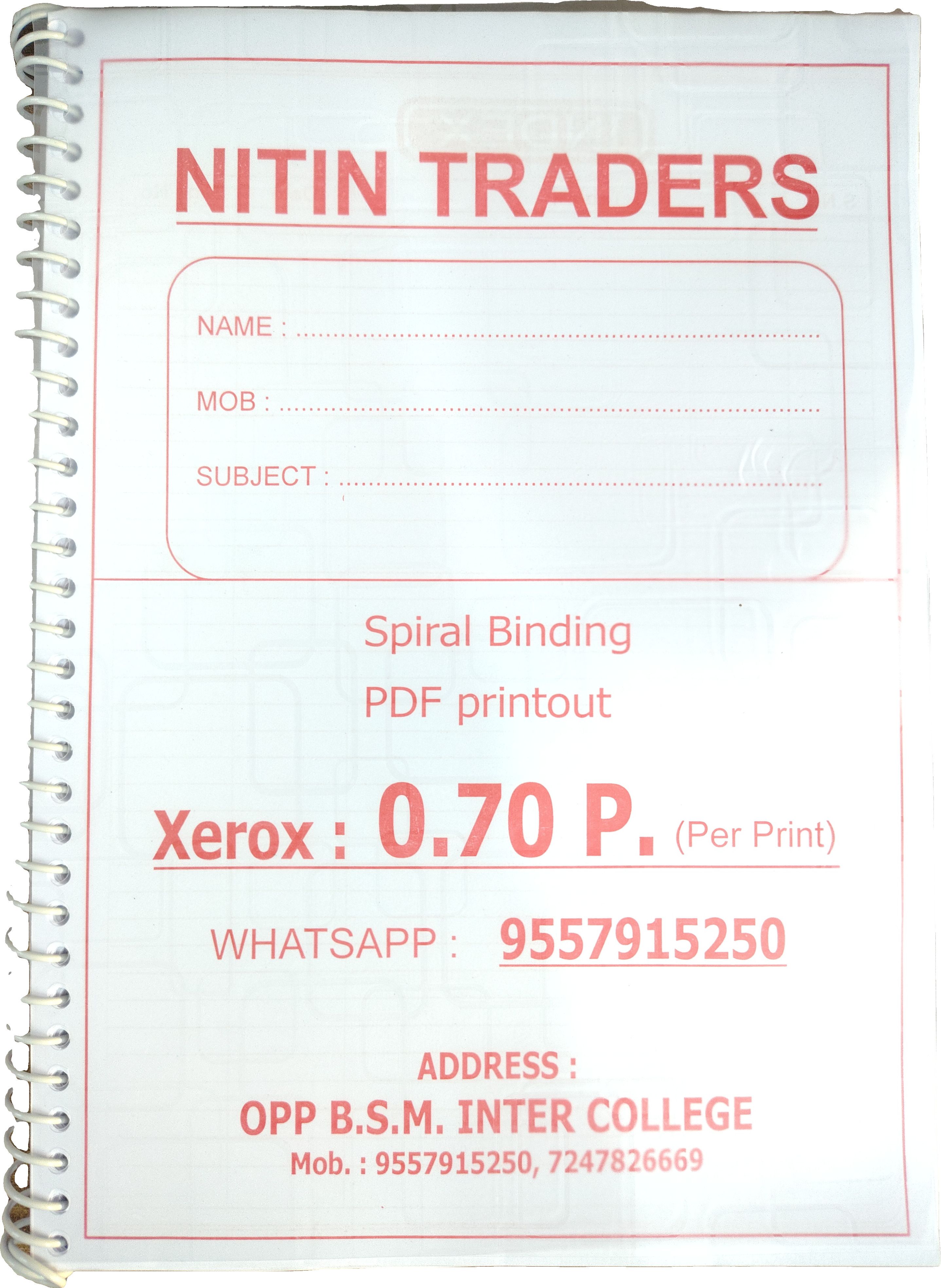 Nitin Traders Set of 3 note book 1000 pages Manual Wire Binder-picture-31