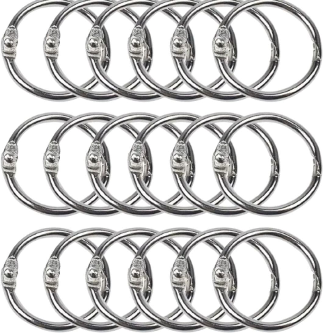 rino 50mm Steel Binder Rings Silver Heavy Duty Loose Leaf (Pack of 6) Manual Ring Binder-picture-27