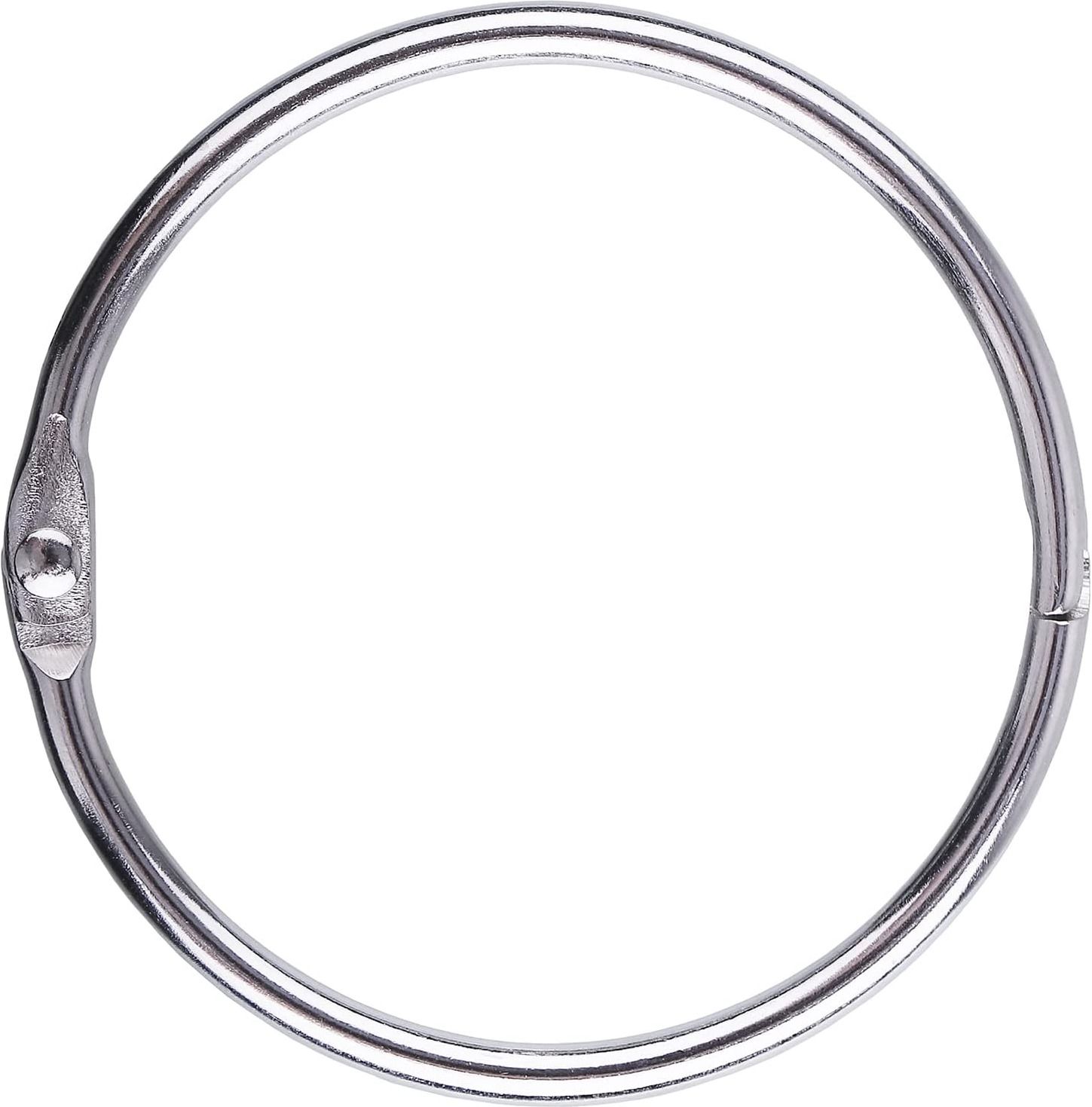 KRYTONE Binder Card Ring/Book Ring for Scrap booking 10 Pcs (50mm) Manual Ring Binder