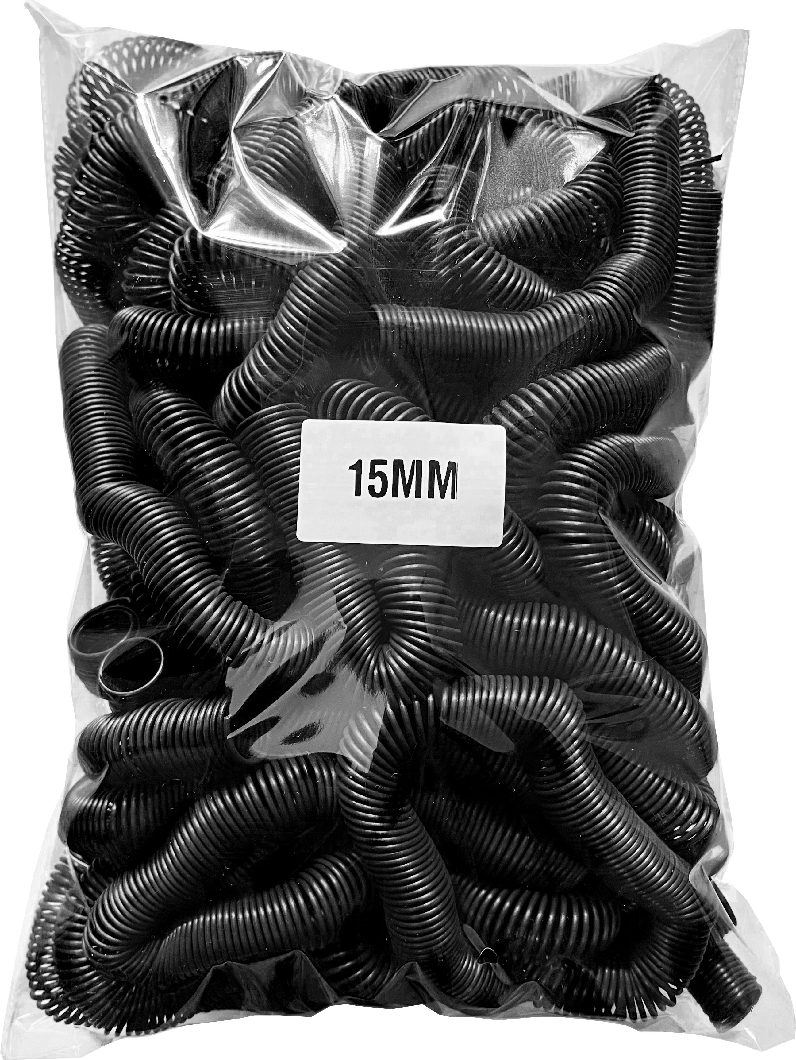 verena 15 MM Spiral Binding Black Heavy Quality Plastic Spiral Ring/Coil/Loop Manual Ring Binder