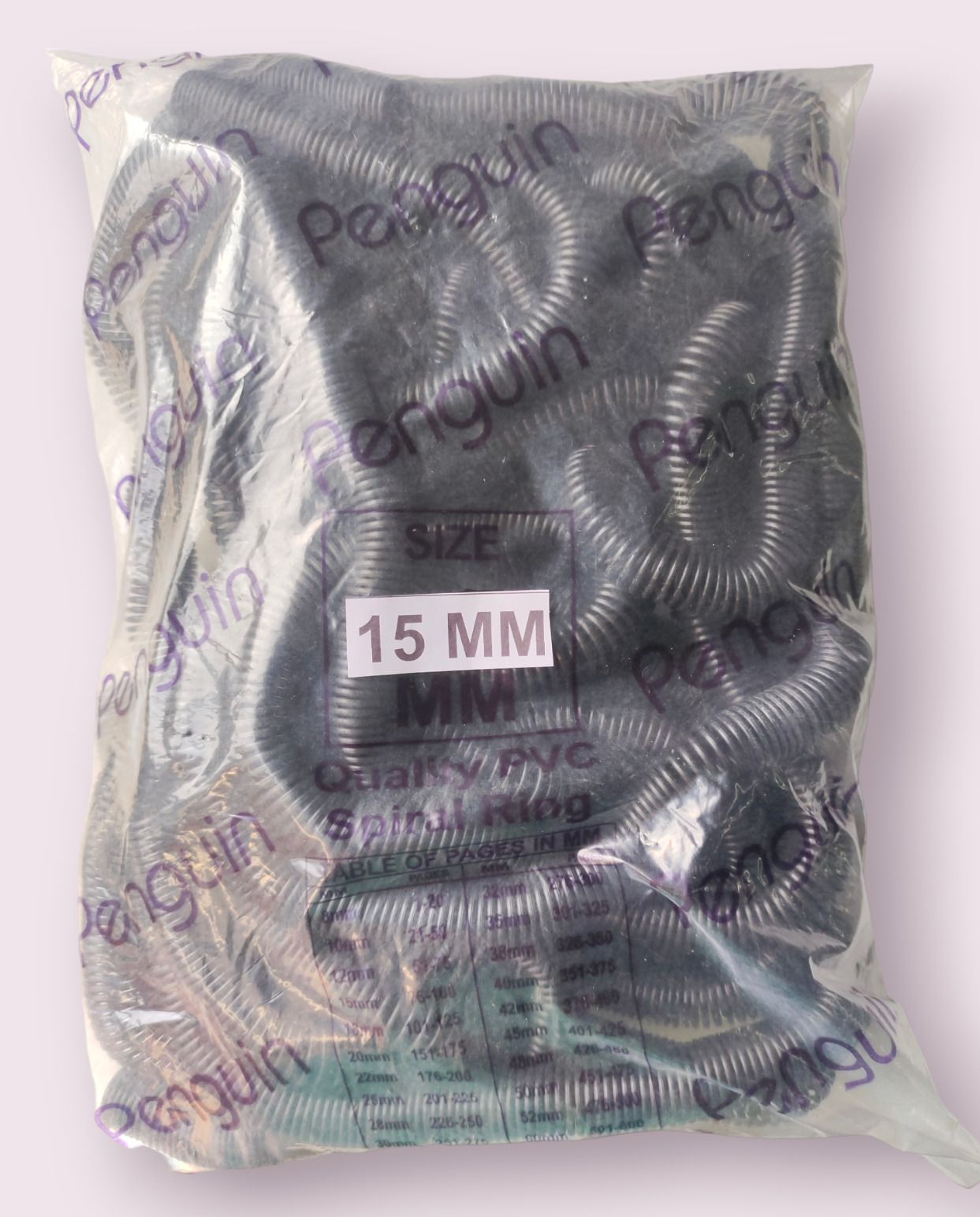 RAMKE Spiral Binding Ring Black 15MM Manual Ring Binder