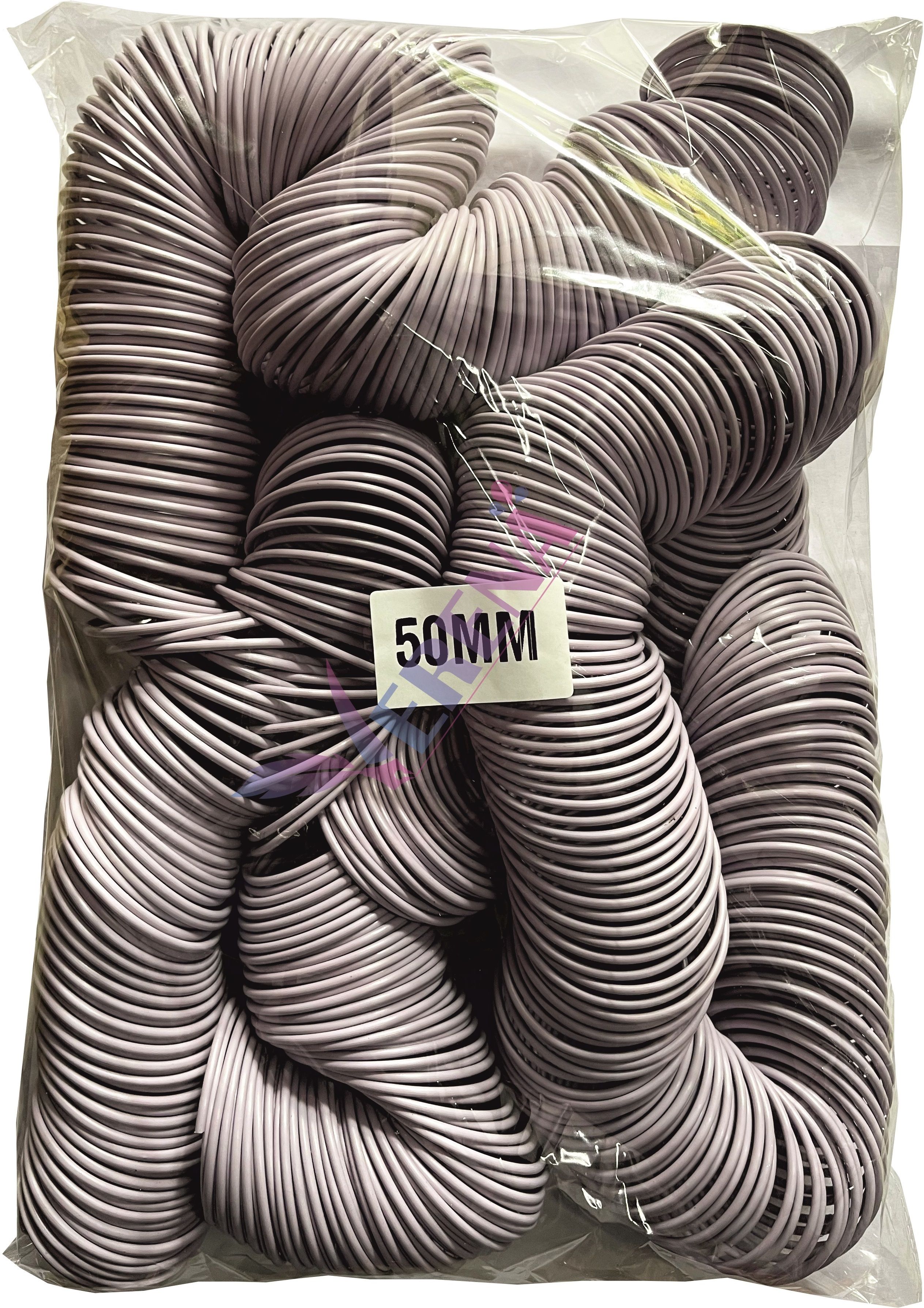 verena 50 MM Spiral Binding White Heavy Quality Plastic Spiral Ring/Coil/Loop Manual Ring Binder