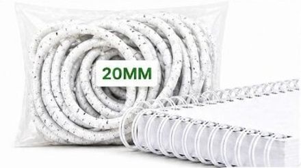 Flicker Spiral Binding Ring 20MM White Manual Ring Binder-picture-18