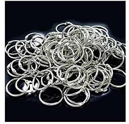 DEZIINE Loose Leaf Binder Ring Key Chain Key Ring Stainless Steel – (32mm 100pcs). Manual Ring Binder-image-45