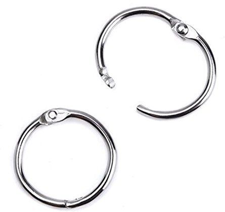 BanteyBanatey Silver Binder / Book Ring 25mm (Pack of 6) Manual Ring Binder-image-5