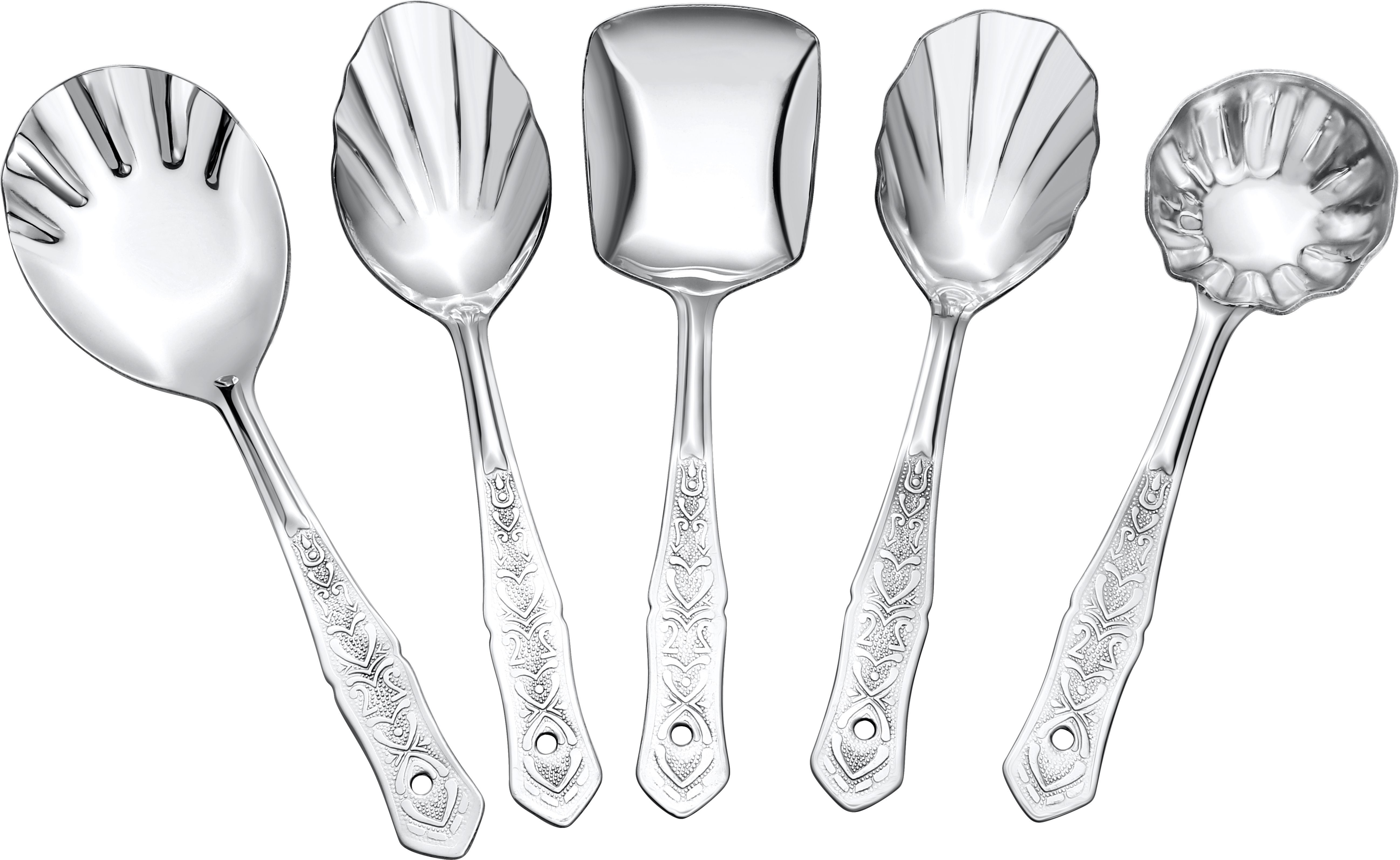 Royal Stainless Steel Serving Spoon Set-image-31