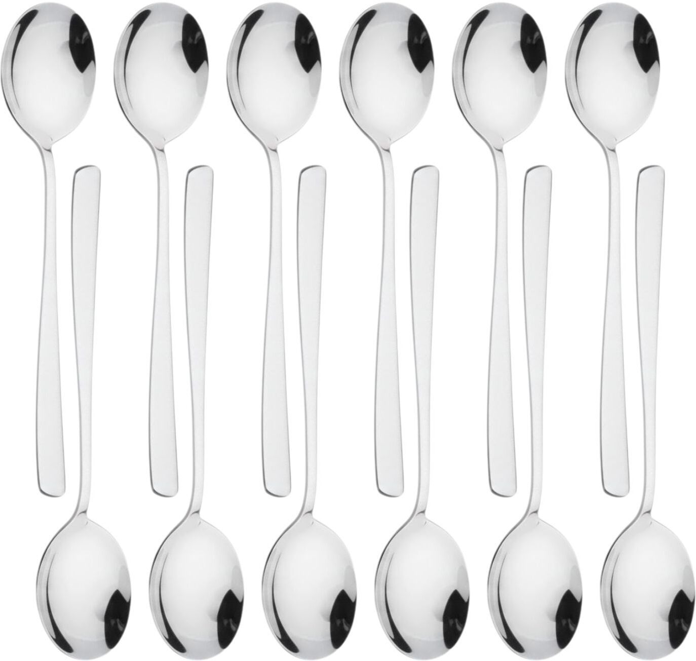 p-plus international Tea Spoons Set Stainless Steel, Dessert, Table, Home, Kitchen or Restaurant Stainless Steel Serving Spoon Set-picture-4