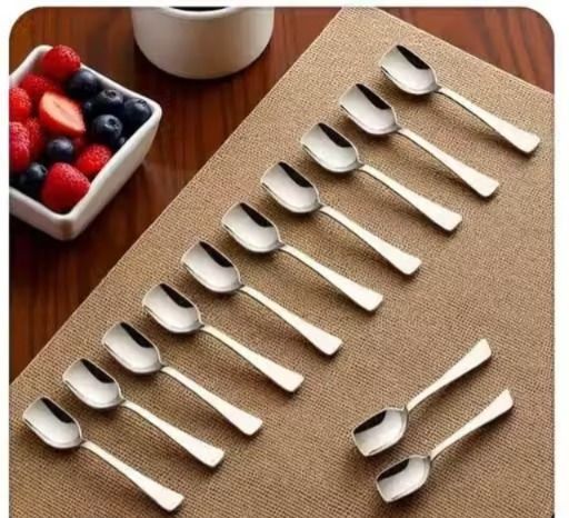haniza 12 Piece Ice Cream Spoon Set Stainless Steel Ice-cream Spoon Set-picture-24