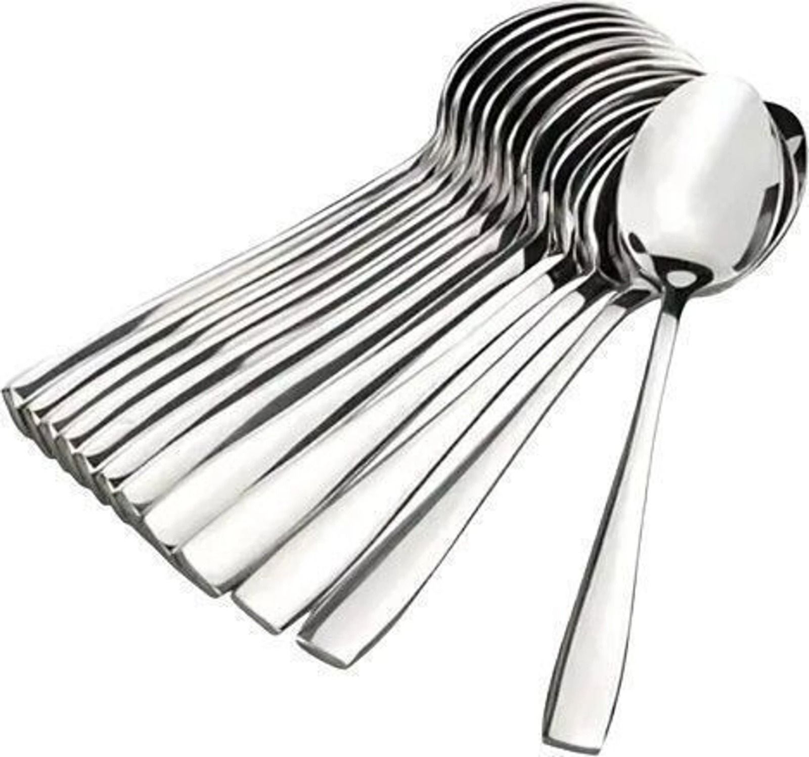 ryvvexo Steel Coffee Spoon, Cream Spoon, Ice Tea Spoon, Ice-cream Spoon, Sugar Spoon, Table Spoon Set-picture-10