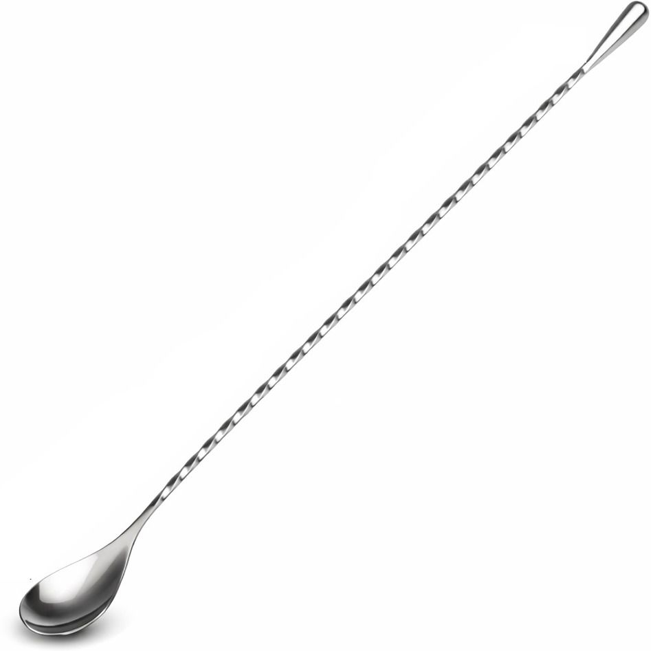 definite Bar Long Spoon for Mixing Drinks Mocktails Cocktails Bar Restaurants Hotels Home Stainless Steel Table Spoon-picture-10