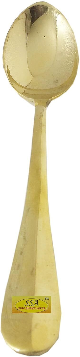 durga enterprises 7 Inch Spoon for Cooking, Serving, Pooja & Daily Kitchen Use Bronze Coffee Spoon, Dessert Spoon, Serving Spoon-picture-40