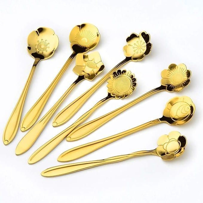 tapahpriyay Stainless Steel Coffee Spoon, Dessert Spoon, Table Spoon, Tea Spoon, Ice-cream Spoon Set-picture-10