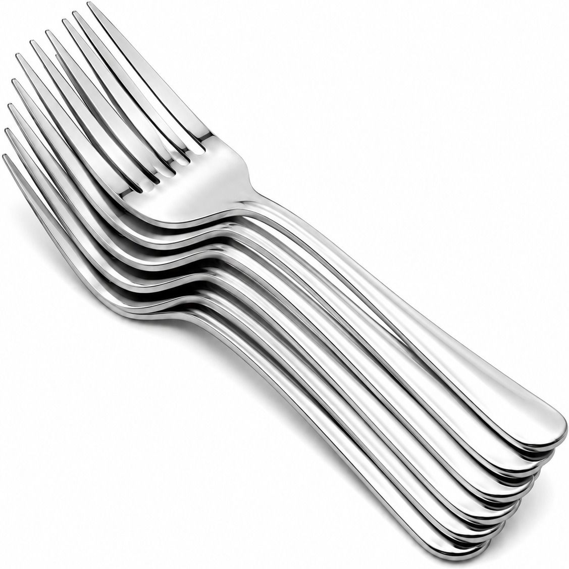 ctc Stainless Steel Fork Set of 12 Pieces | Mirror Finish Dinner & Dessert Forks Stainless Steel Fruit Fork, Salad Fork, Dinner Fork, Dessert Fork Set-picture-0