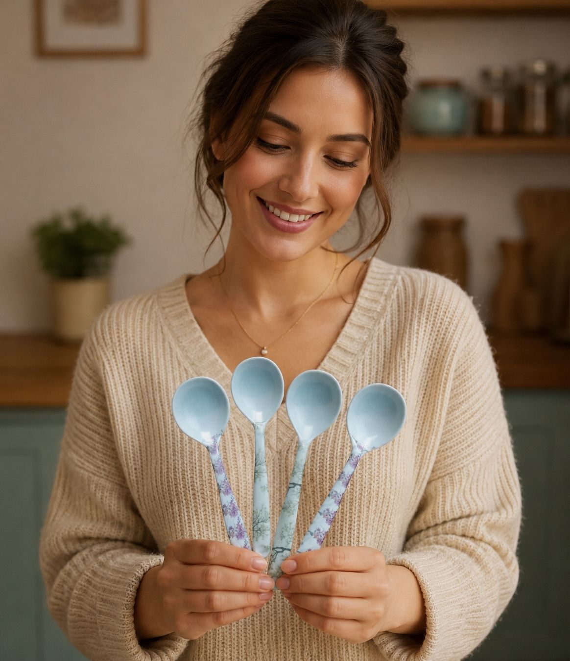 dheeshithan Melamine Serving Spoon Set-picture-11