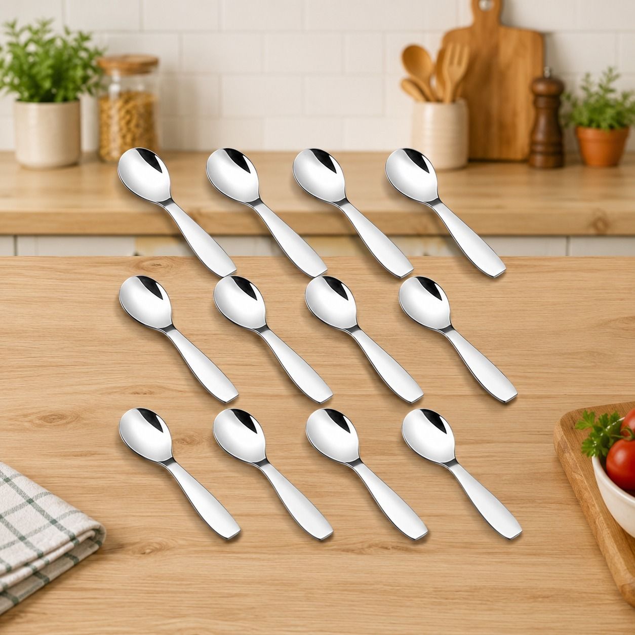 12 Piece Masala Spoon Set Stainless Steel Measuring Spoon Set-image-27