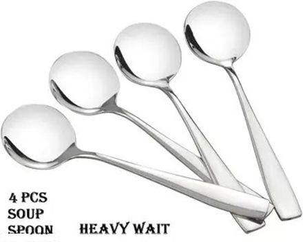 caridge Best soup spoon set of 4 premium Quality Stainless Steel Soup Spoon Set-picture-16
