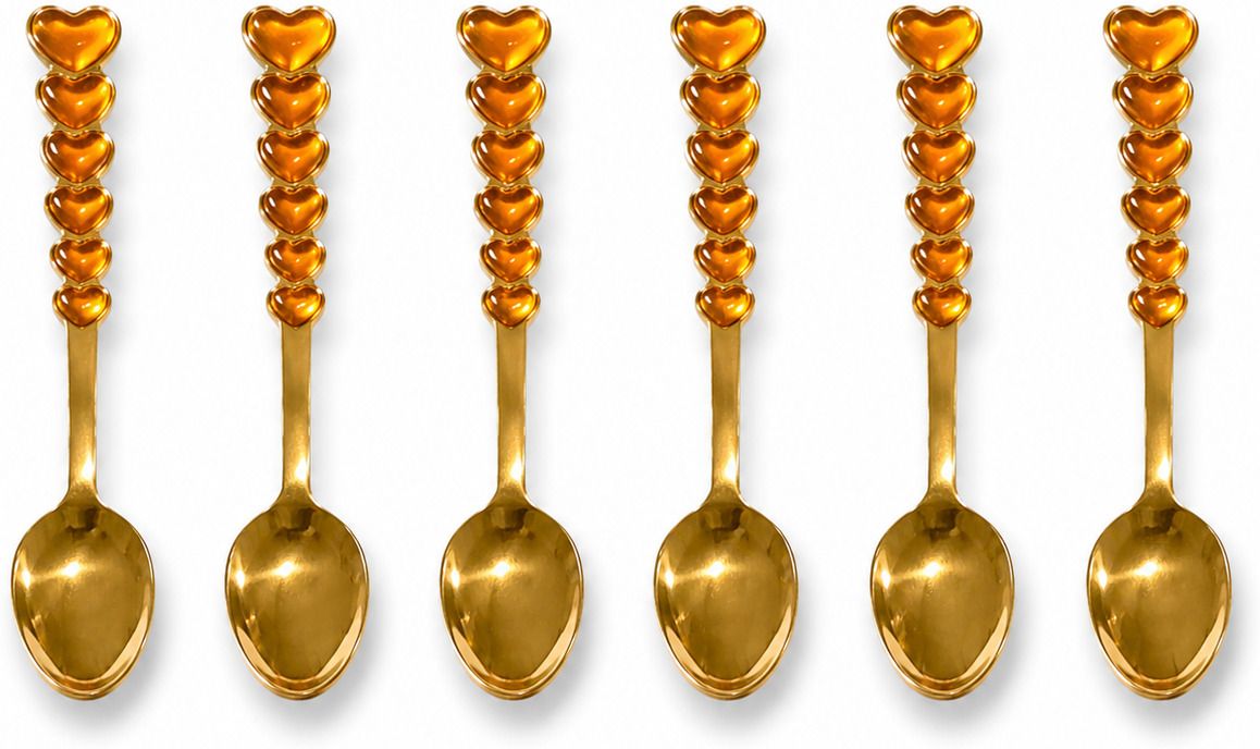 Green Heart Coffee Spoon Stainless Steel Coffee Spoon, Dessert Spoon, Ice Tea Spoon, Ice-cream Spoon, Sugar Spoon, Tea Spoon-image-6