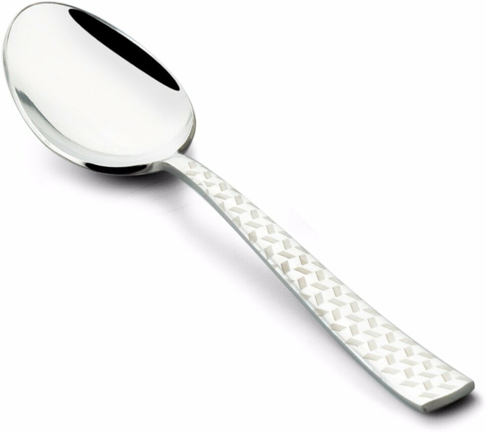 fns international Rhombo Serving Spoon Stainless Steel Table Spoon image 1