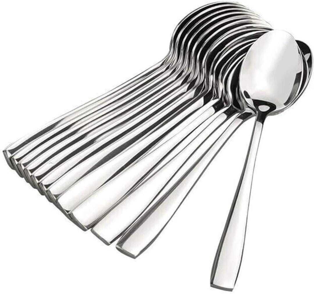 12pcs Premium spoon set Stainless Steel Soup Spoon Set-image-38