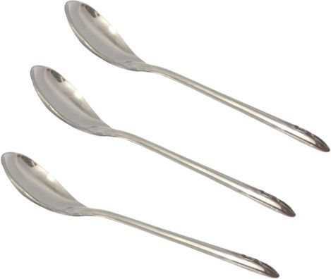 Neacel Stainless Steel Oval Spoon (Set of 3) Stainless Steel Serving Spoon, Salad Spoon, Cream Spoon Set-image-28