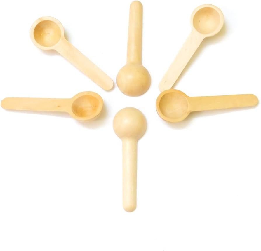 bekner Wooden Masala Spoon Small and Compact for Masala / (6 Pieces Set) Wooden Measuring Spoon-picture-32