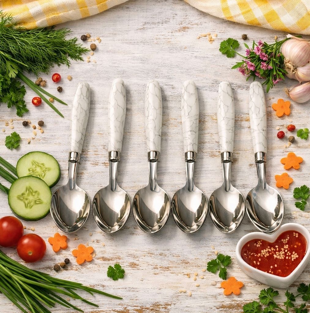 Spoons Steel Table Spoon Set-image-8