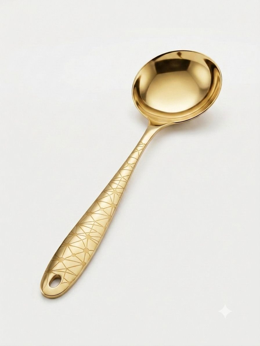 ROMAN Stainless Steel Serving Big Spoon Stainless Steel, Bone China Serving Spoon, Soup Spoon, Sugar Spoon, Table Spoon-image-1