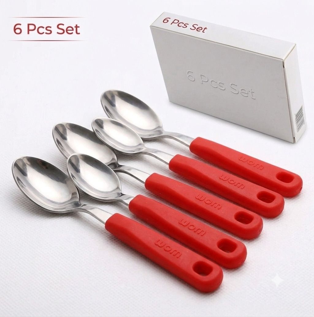 umvexa Stainless Steel Spoon Set Stainless Steel Dessert Spoon, Serving Spoon, Soup Spoon, Table Spoon Set-picture-33