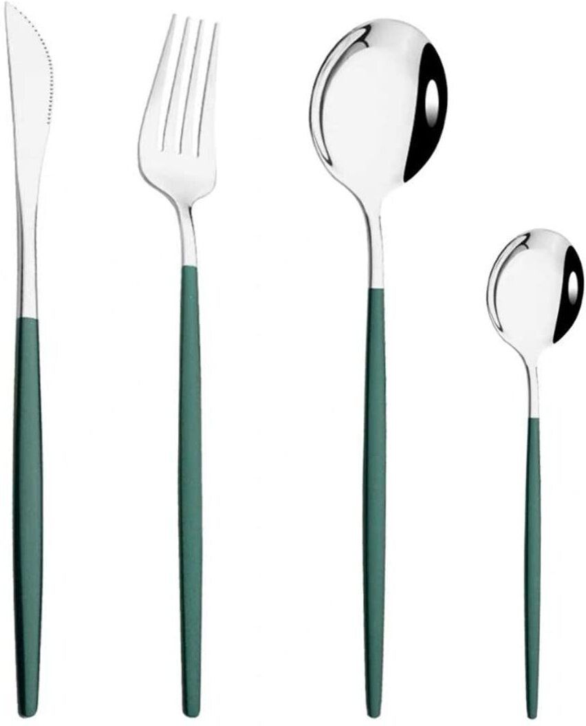 floxit Spoon Set Stainless Steel Dessert Spoon Set-picture-12