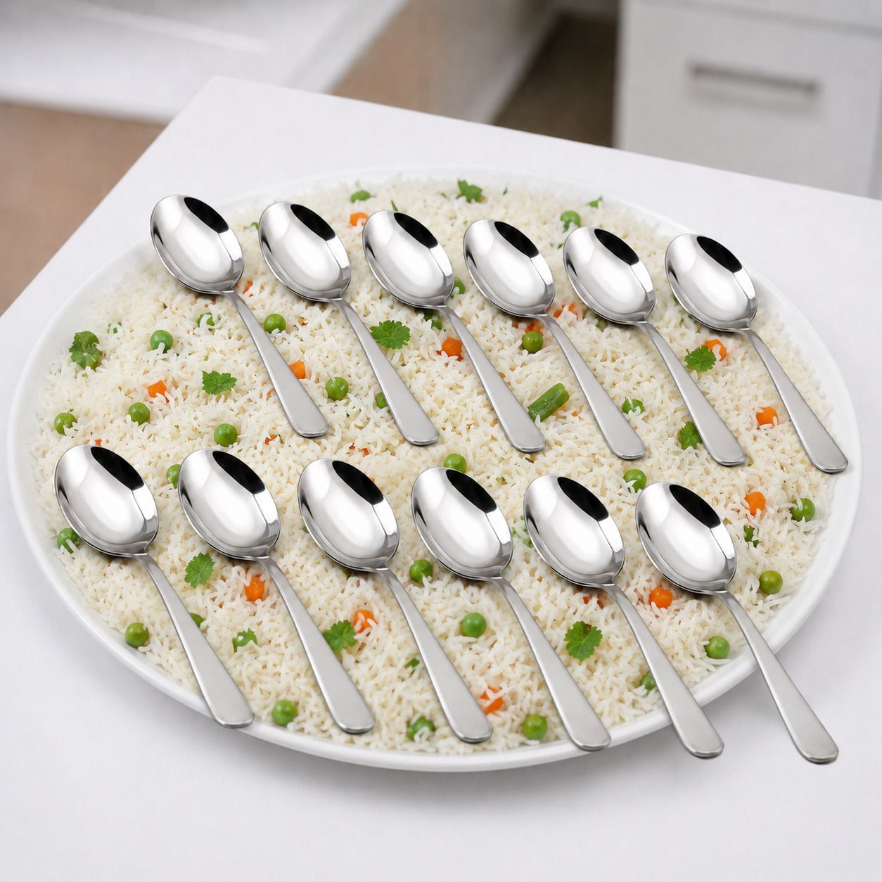 aaruyadav Listi Daily Dining Plus Stainless Steel Table Spoon Set-picture-37