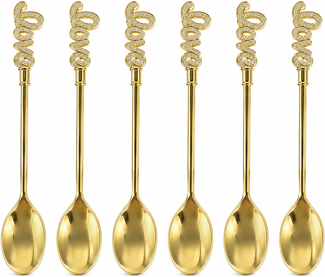 Cute & Unique Gold-Plated Designer Stainless Steel Coffee Spoon, Ice Tea Spoon, Ice-cream Spoon, Sugar Spoon, Tea Spoon Set-image-21