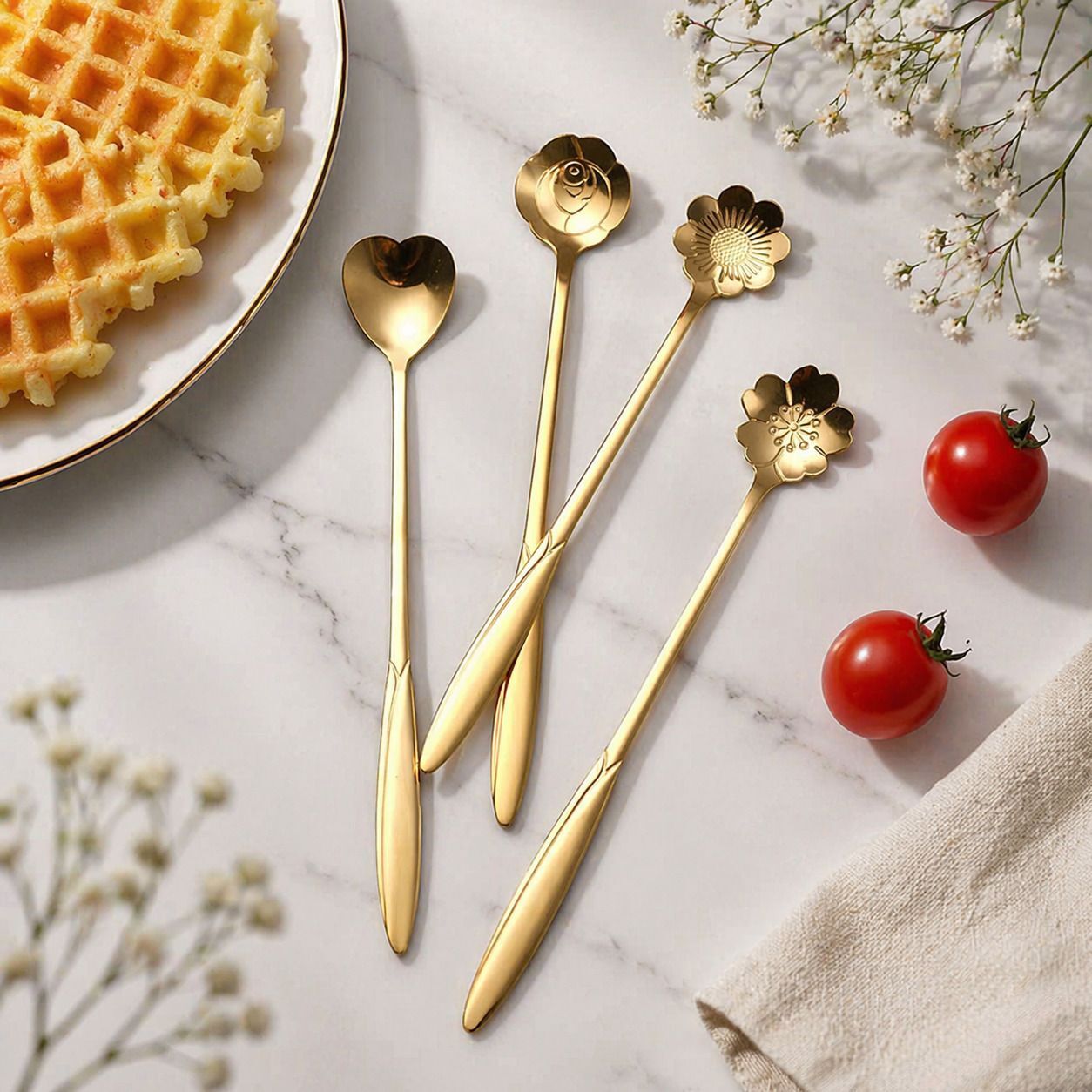 ablue clipper Steel Dessert Spoon Set-picture-29