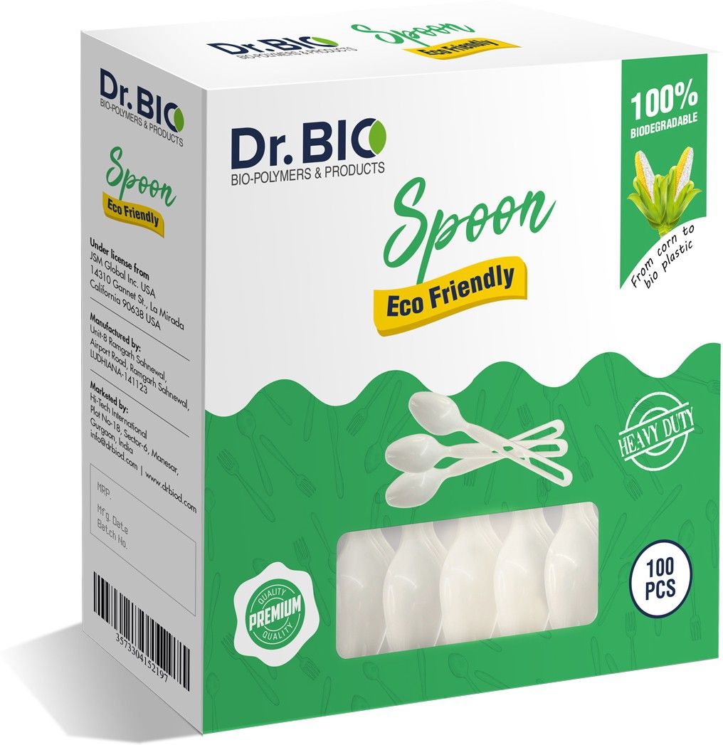 dr. bio Biodegradable Compostable Eco-Friendly (Pack of 100) 3.5cm x 15cm Disposable Wooden Serving Spoon Set-picture-22