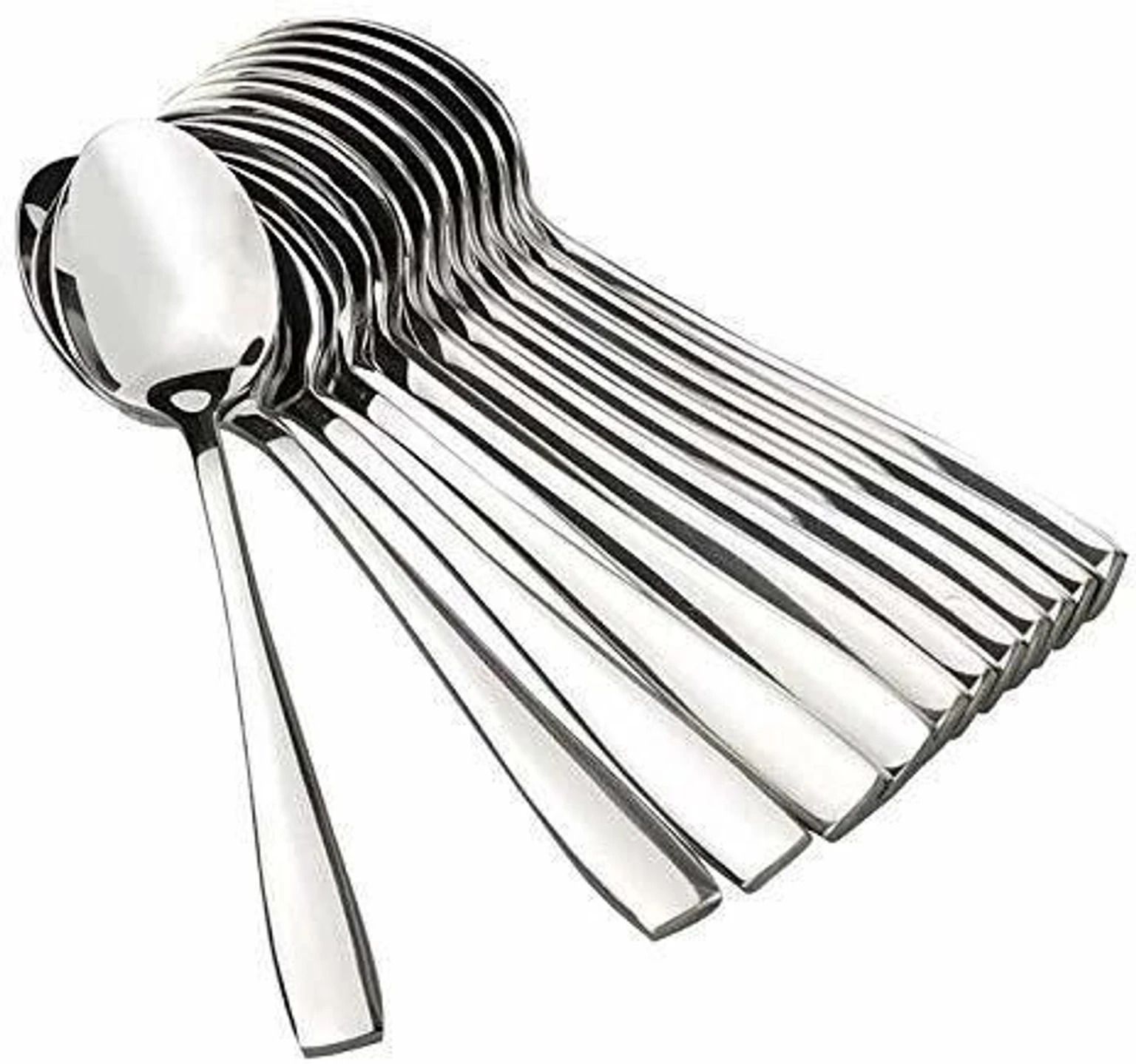 dbindustries Stainless Steel Table Spoon Set of 12 | Mirror Finish Dining Spoons Stainless Steel Table Spoon Set-picture-42