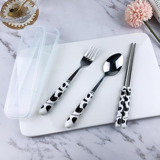 seaspirit SS Cutlery Set (Spoon, Fork, Chopsticks) Stainless Steel Table Spoon, Serving Spoon Set-picture-5