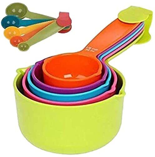 Measuring Cups Spoon for Dry or Liquid/Kitchen Gadgets for Cooking & Baking Cake Plastic Measuring Spoon Set-image-26